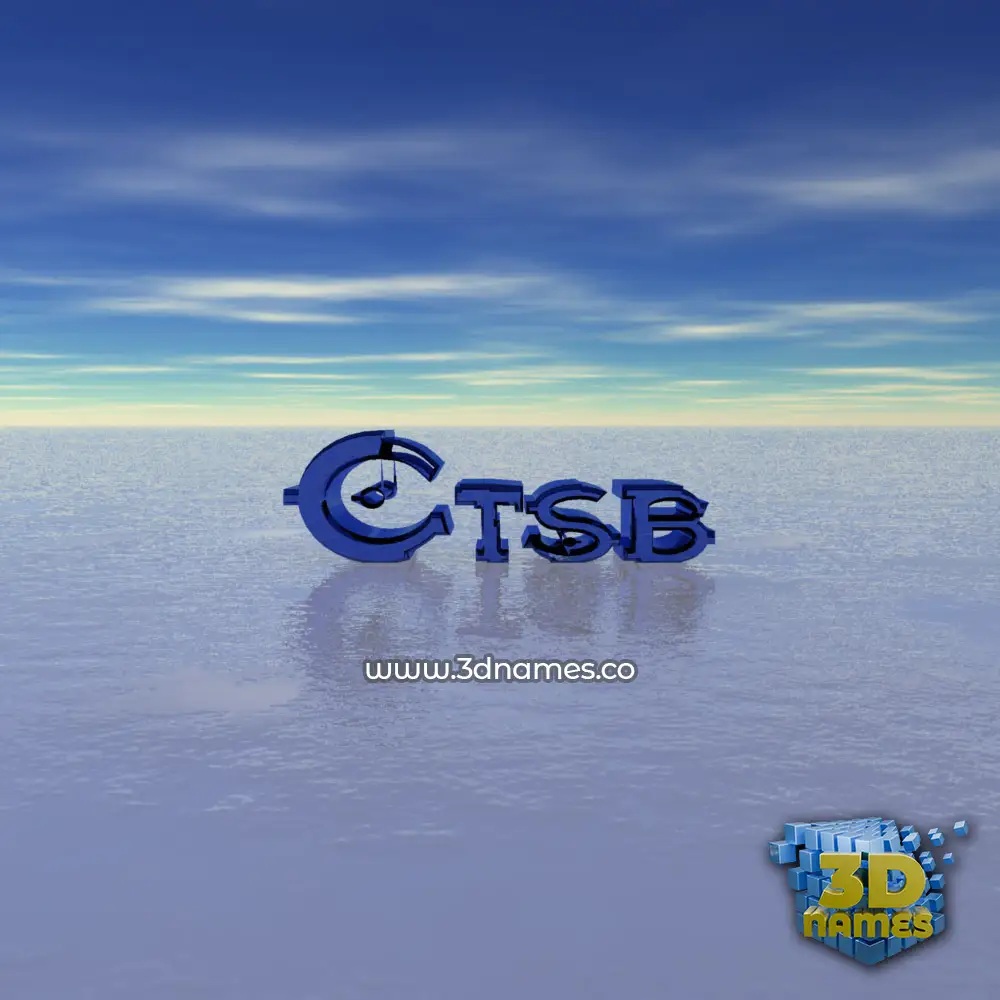 ctsb in Horizon style - 3D name wallpaper