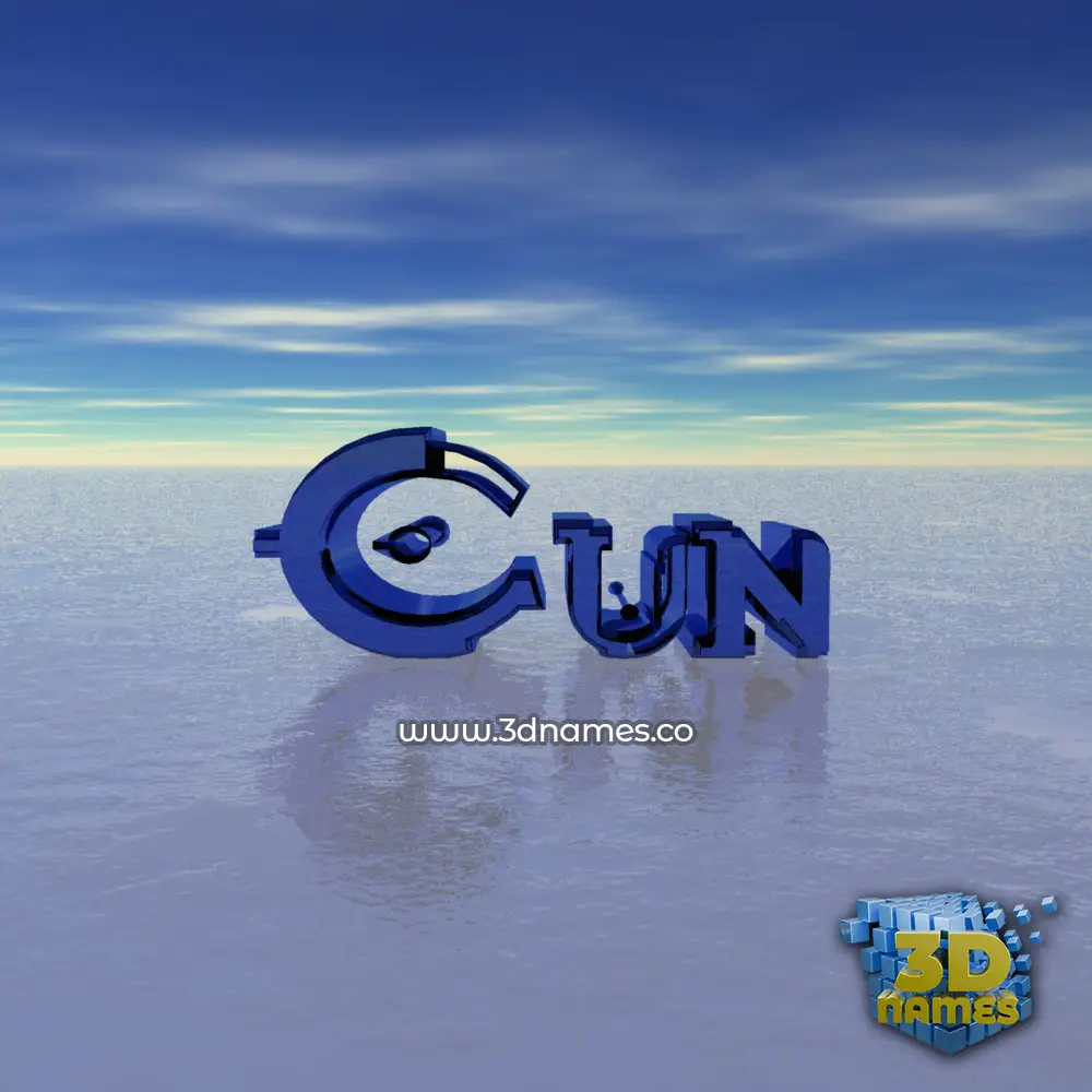 cun in Horizon style - 3D name wallpaper