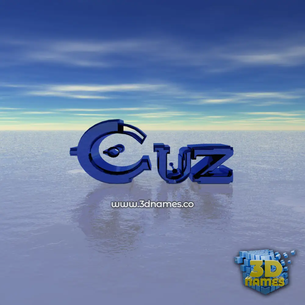 cuz in Horizon style - 3D name wallpaper