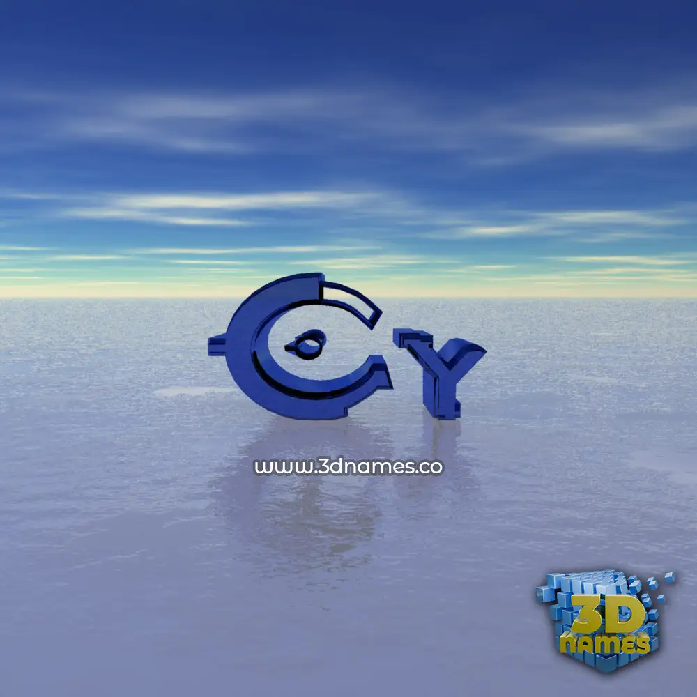 cy in Horizon style - 3D name wallpaper