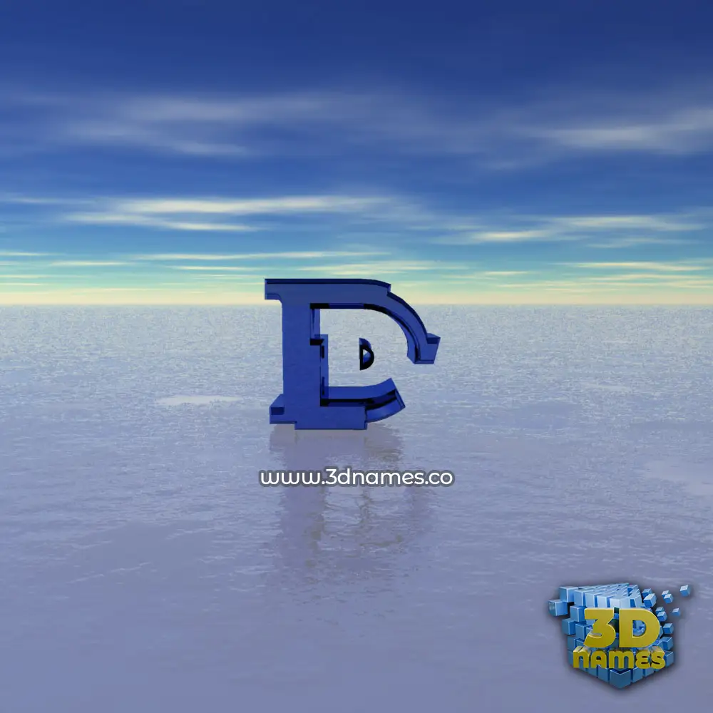 d in Horizon style - 3D name wallpaper