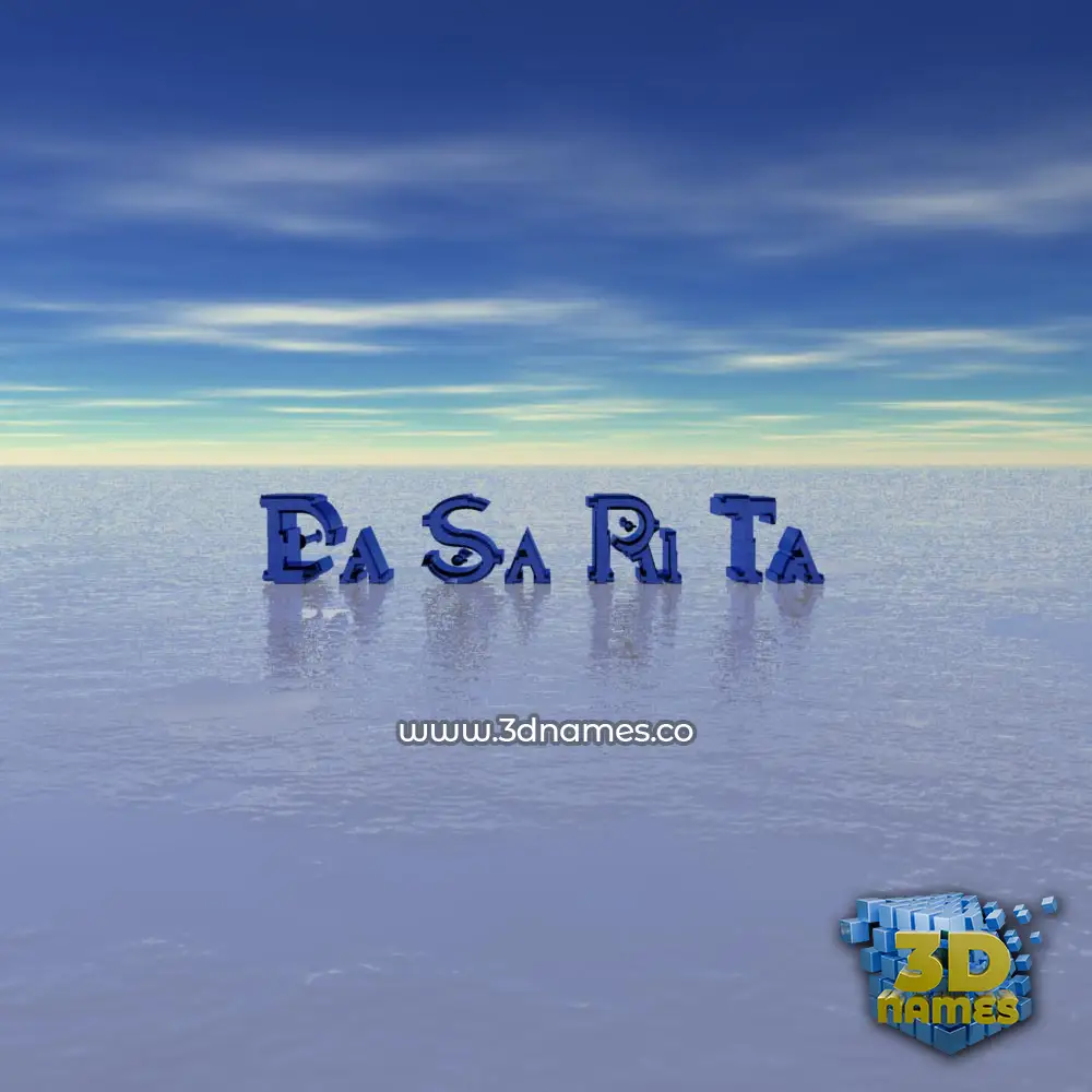 da sa ri ta in Horizon style - 3D name wallpaper