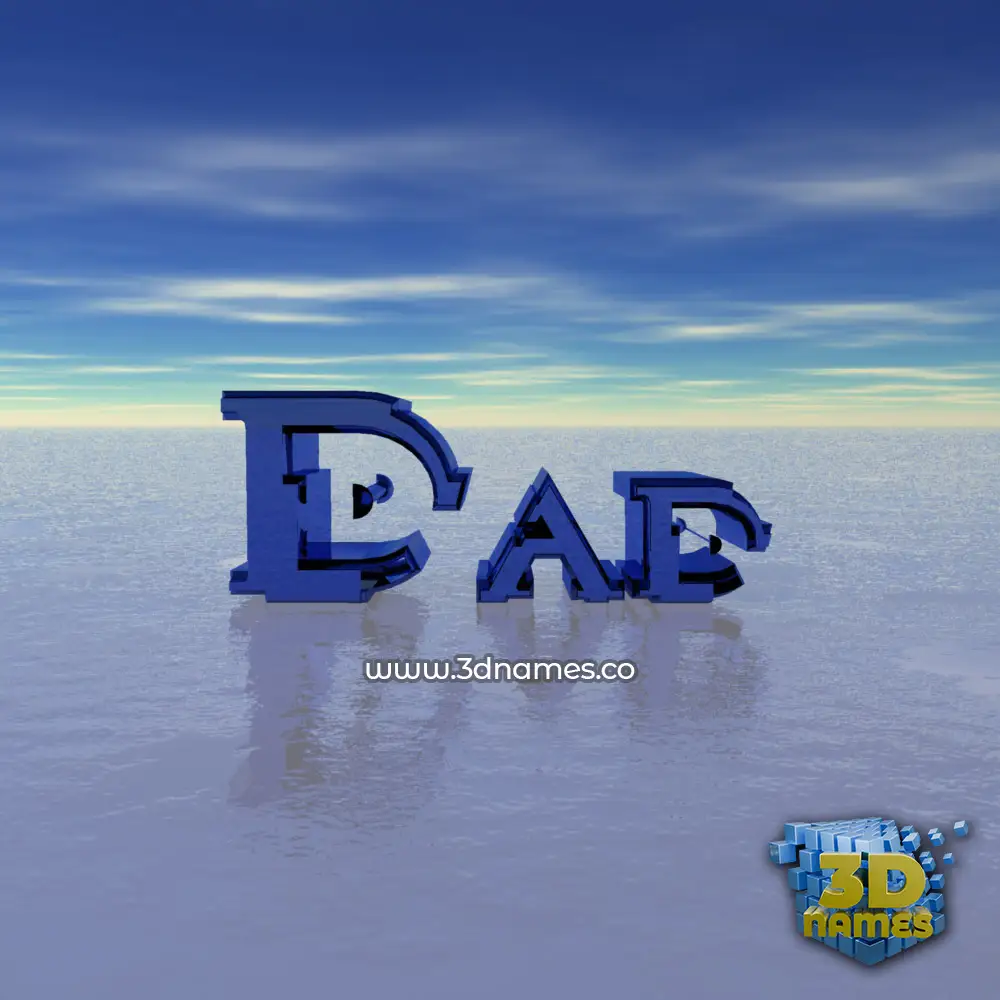 dad in Horizon style - 3D name wallpaper