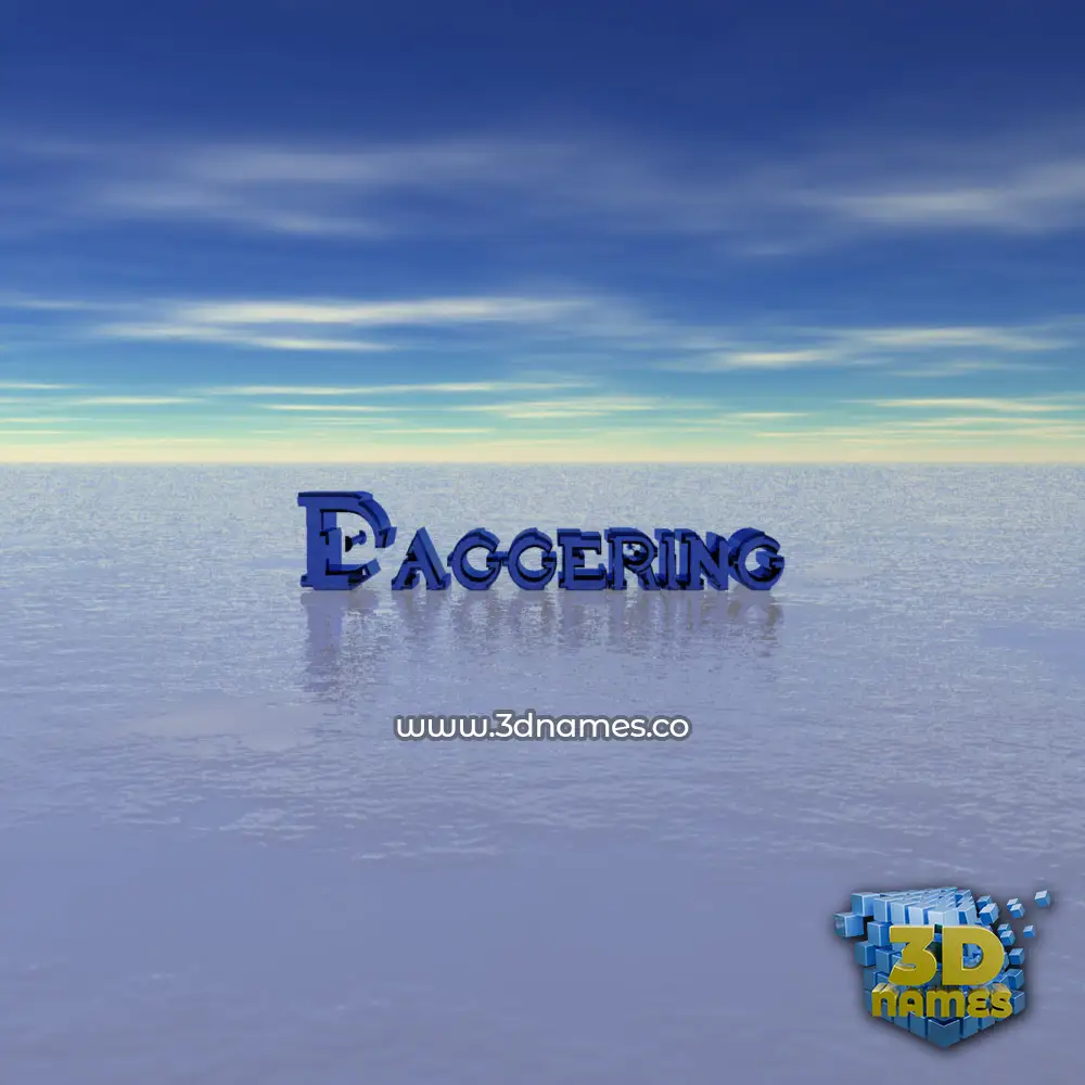 daggering in Horizon style - 3D name wallpaper