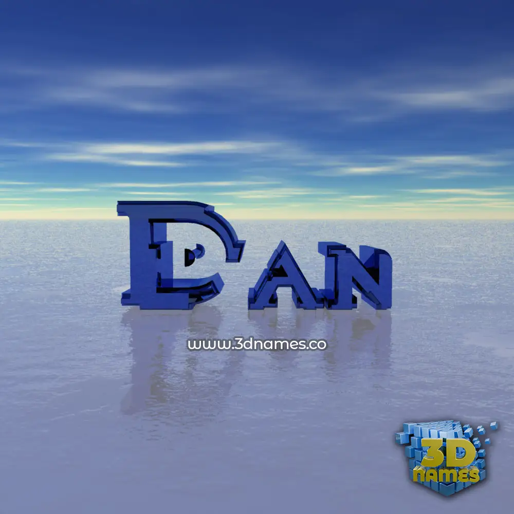 dan in Horizon style - 3D name wallpaper