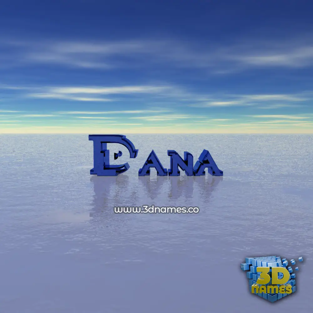 dana in Horizon style - 3D name wallpaper