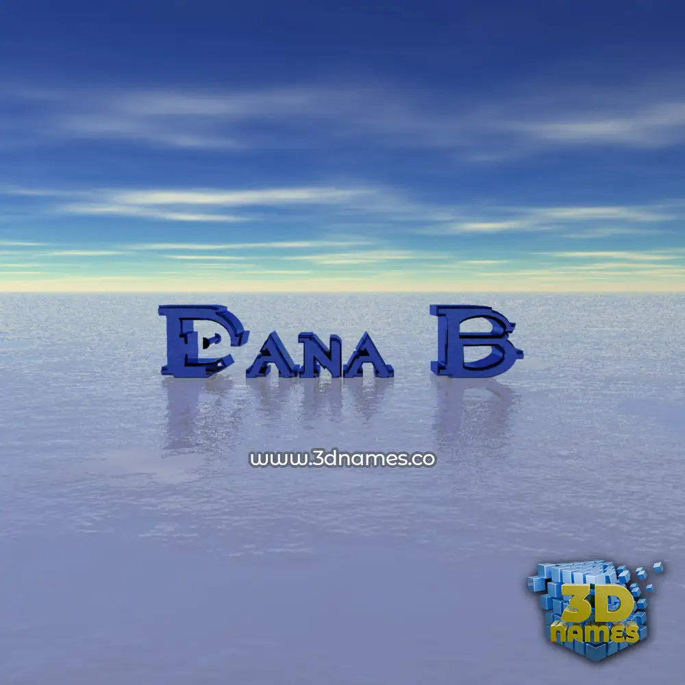 dana b in Horizon style - 3D name wallpaper
