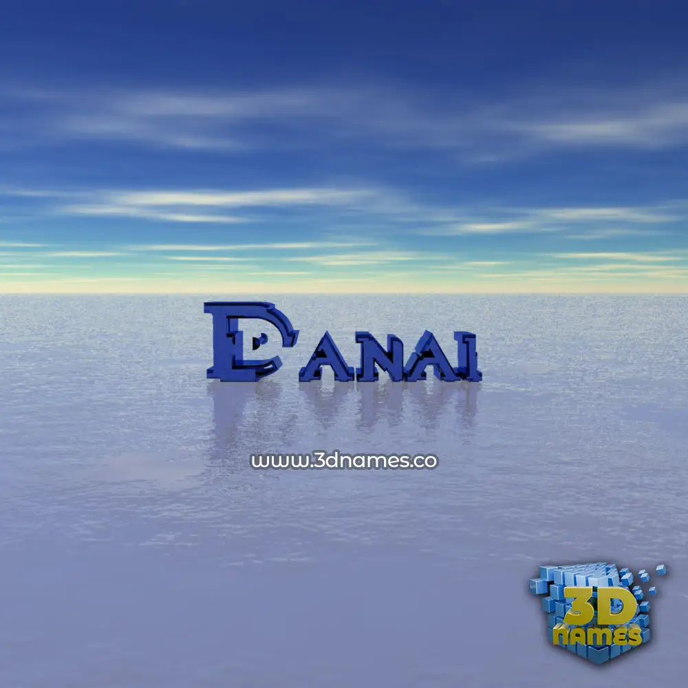 danai in Horizon style - 3D name wallpaper