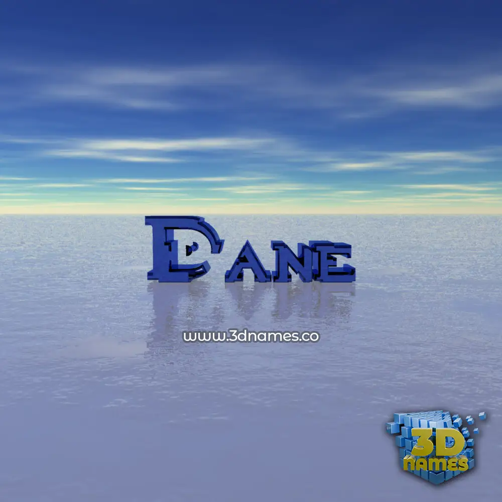 dane in Horizon style - 3D name wallpaper