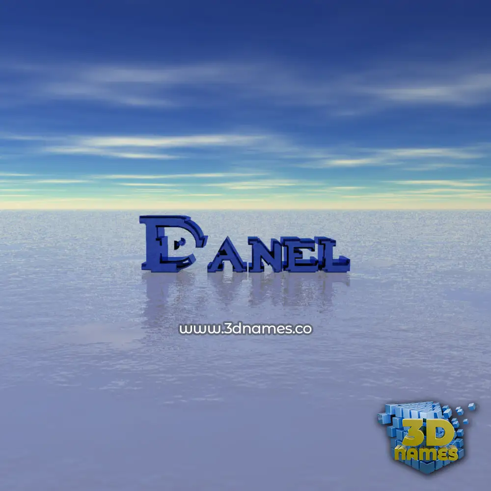 danel in Horizon style - 3D name wallpaper