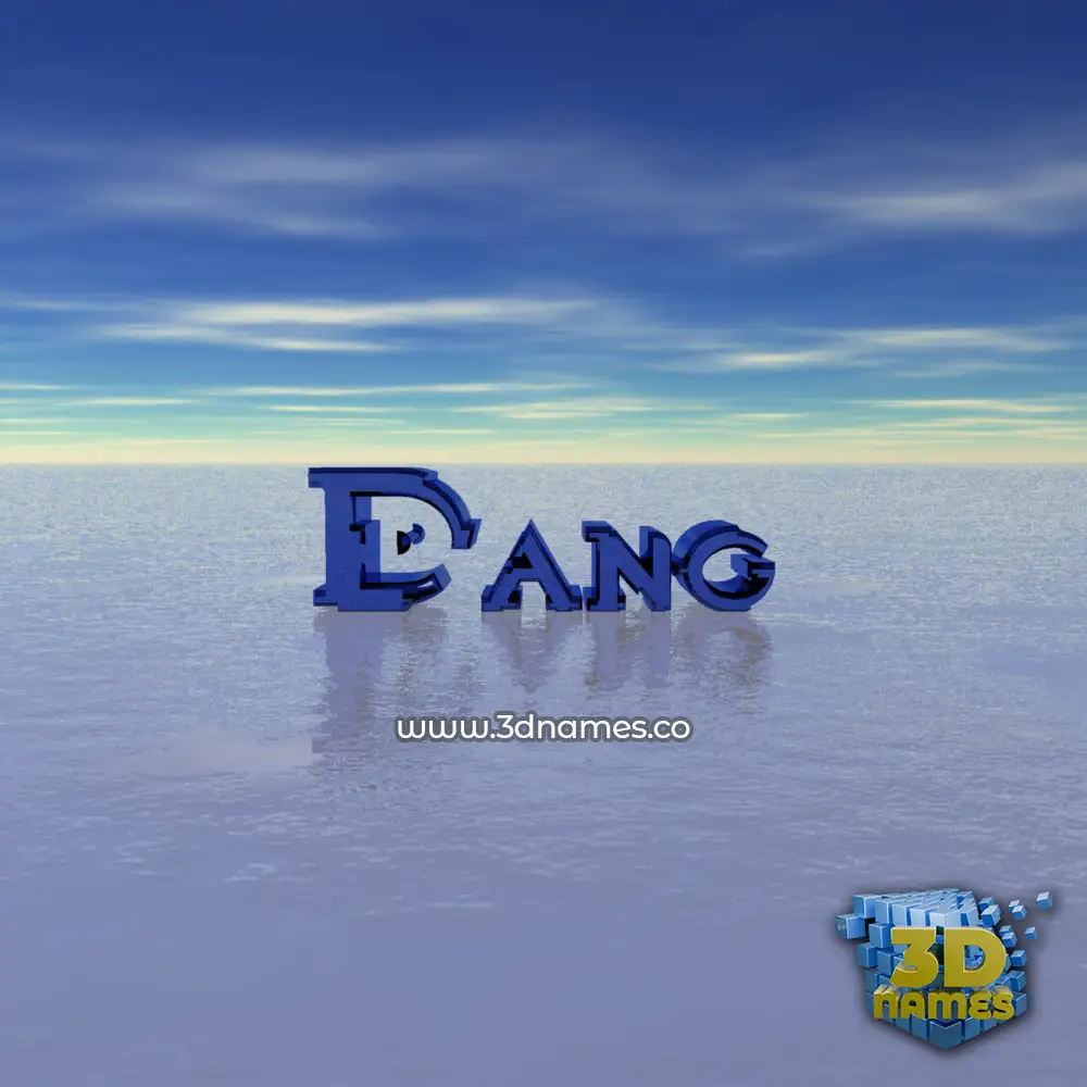 dang in Horizon style - 3D name wallpaper