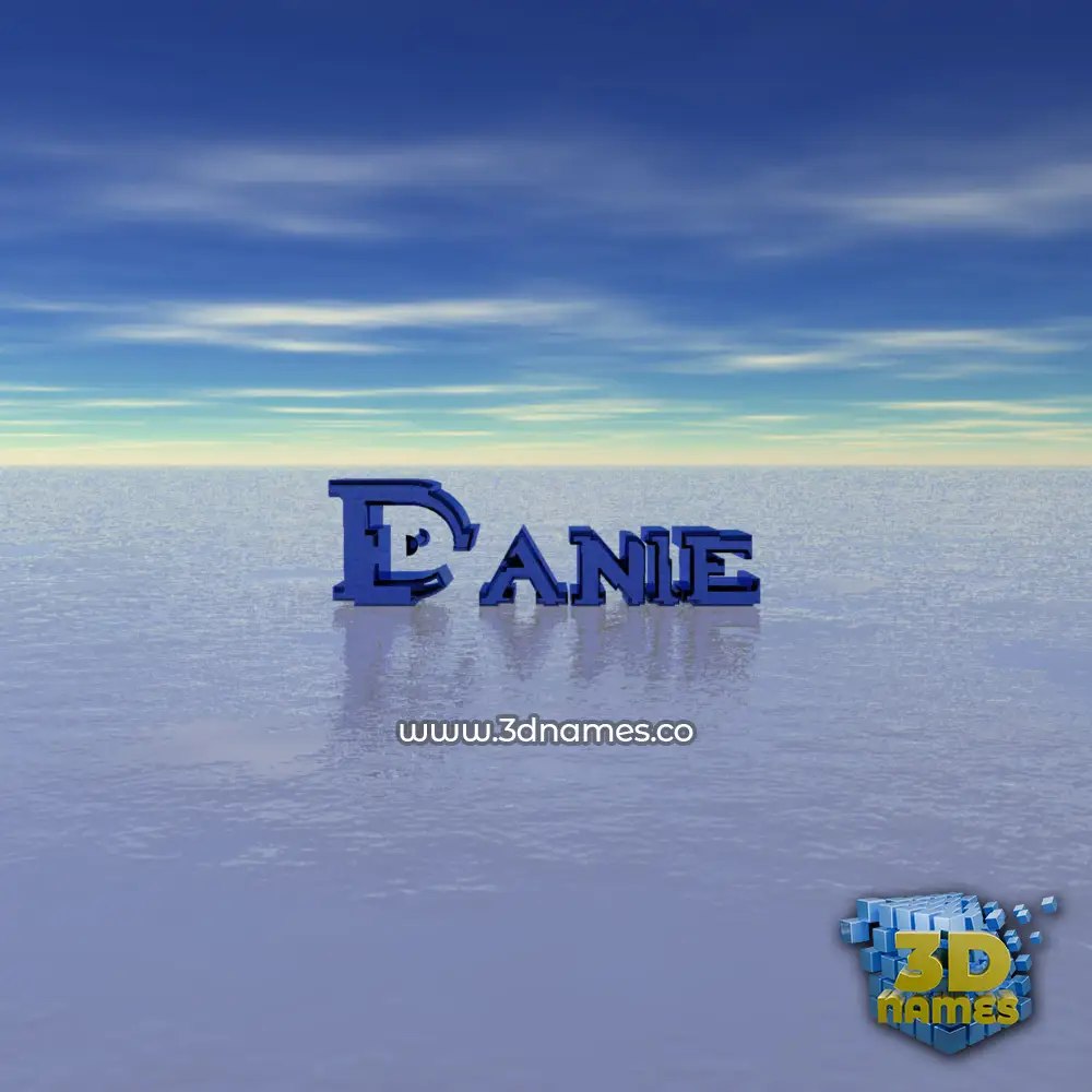 danie in Horizon style - 3D name wallpaper