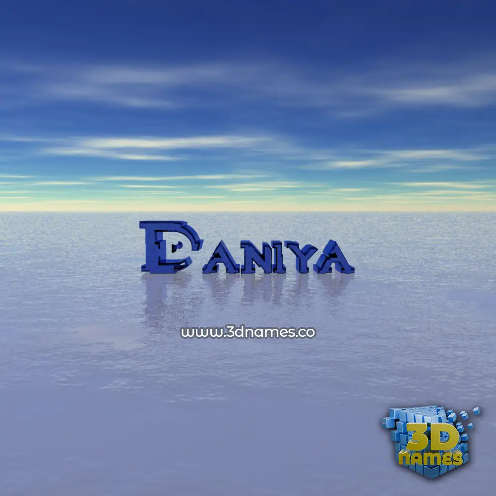 daniya in Horizon style - 3D name wallpaper