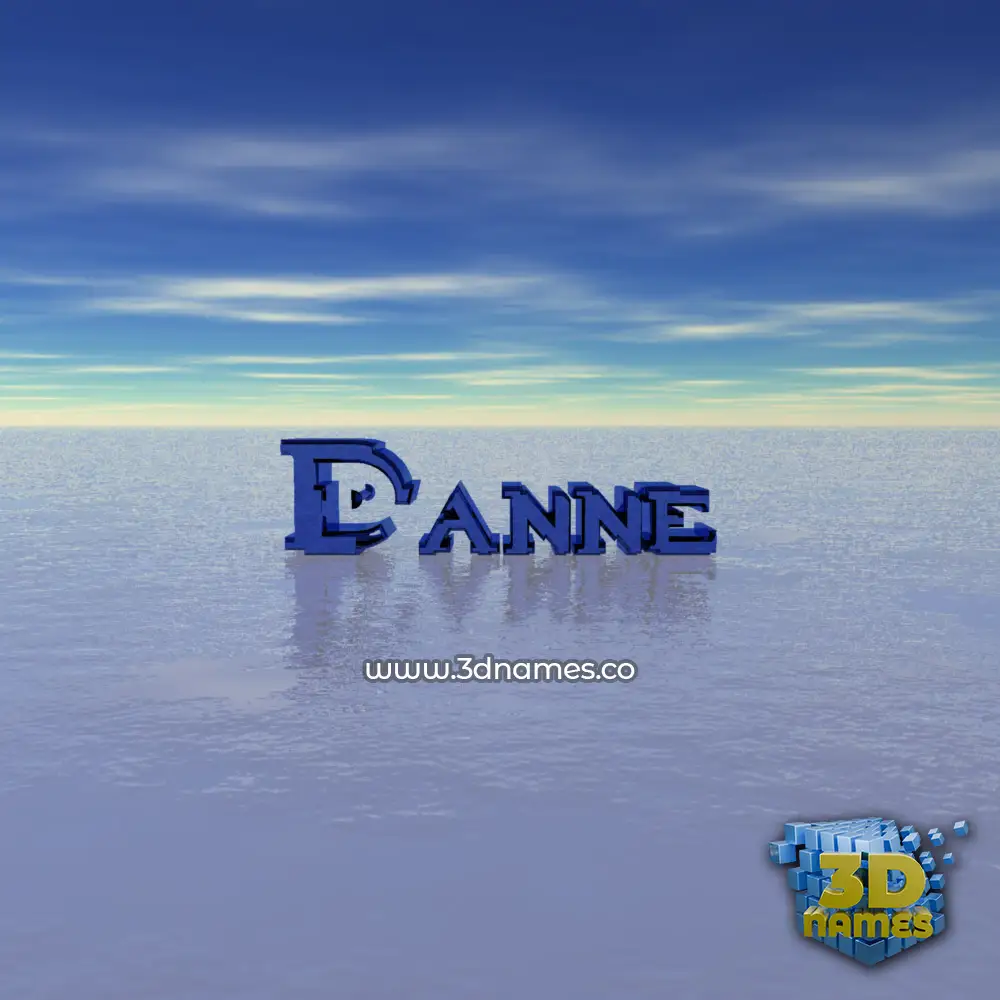 danne in Horizon style - 3D name wallpaper