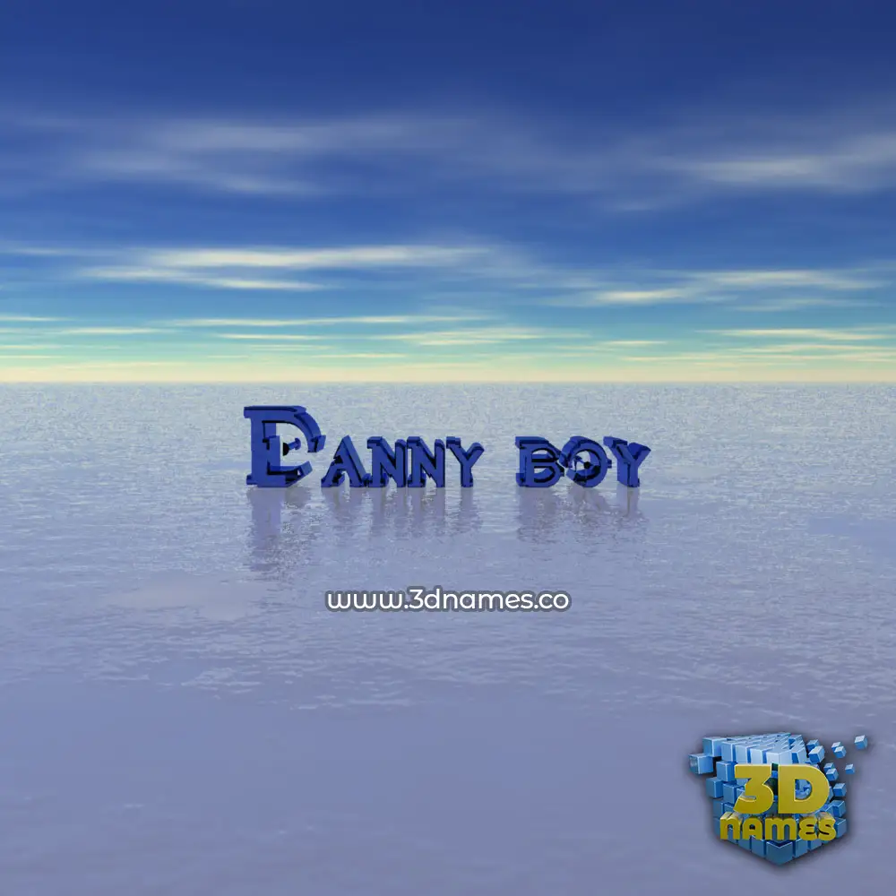 danny boy in Horizon style - 3D name wallpaper
