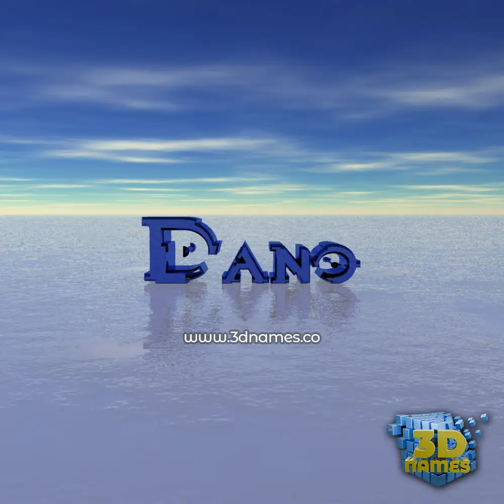 dano in Horizon style - 3D name wallpaper