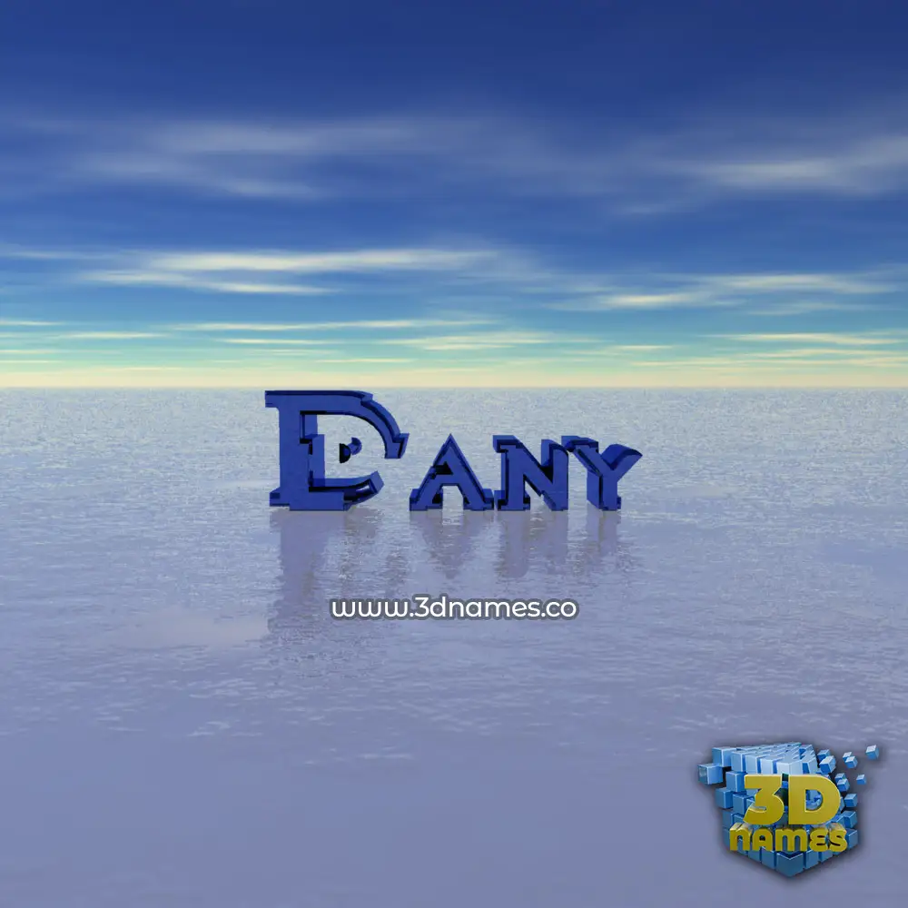 dany in Horizon style - 3D name wallpaper
