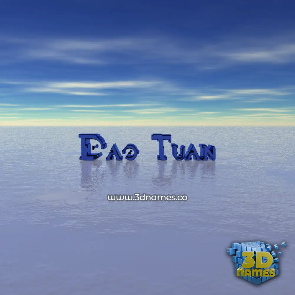 dao tuan in Horizon style - 3D name wallpaper