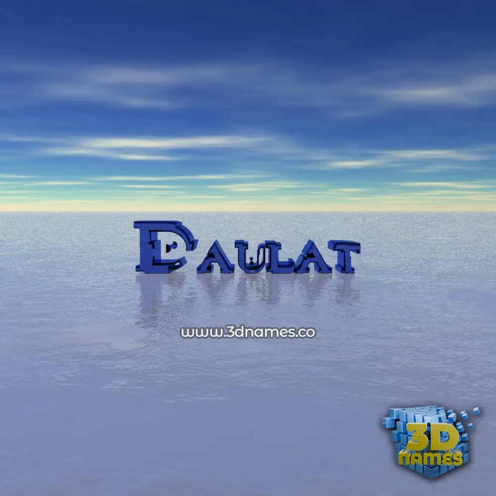 daulat in Horizon style - 3D name wallpaper