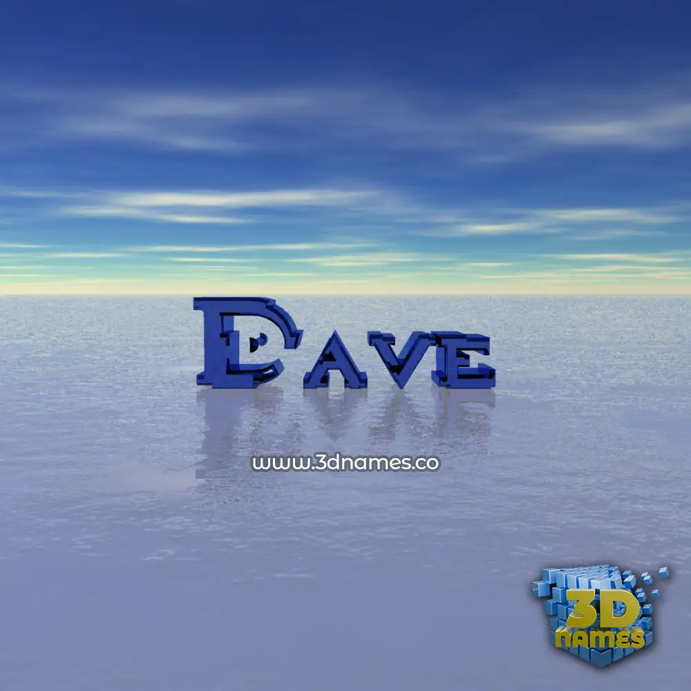 dave in Horizon style - 3D name wallpaper