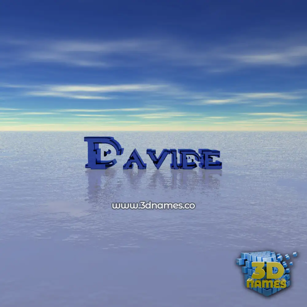 davide in Horizon style - 3D name wallpaper