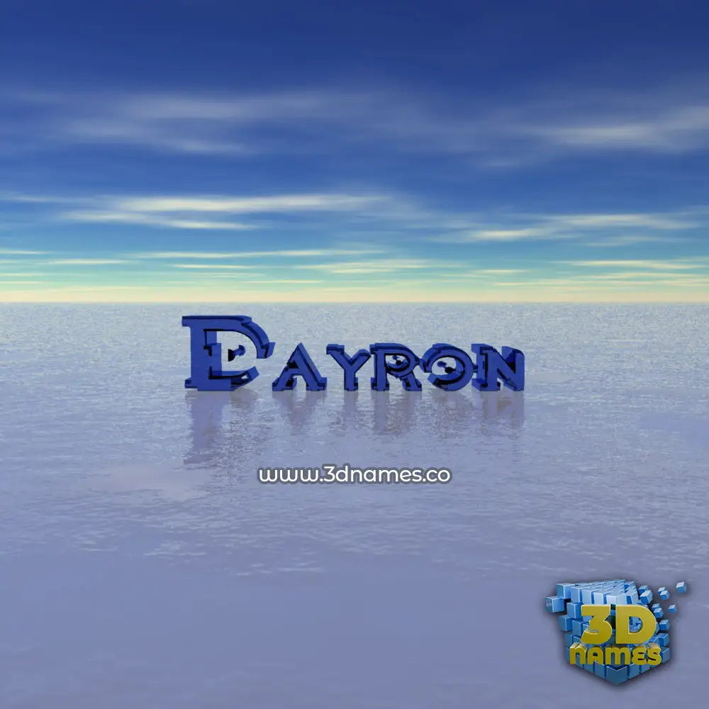 dayron in Horizon style - 3D name wallpaper