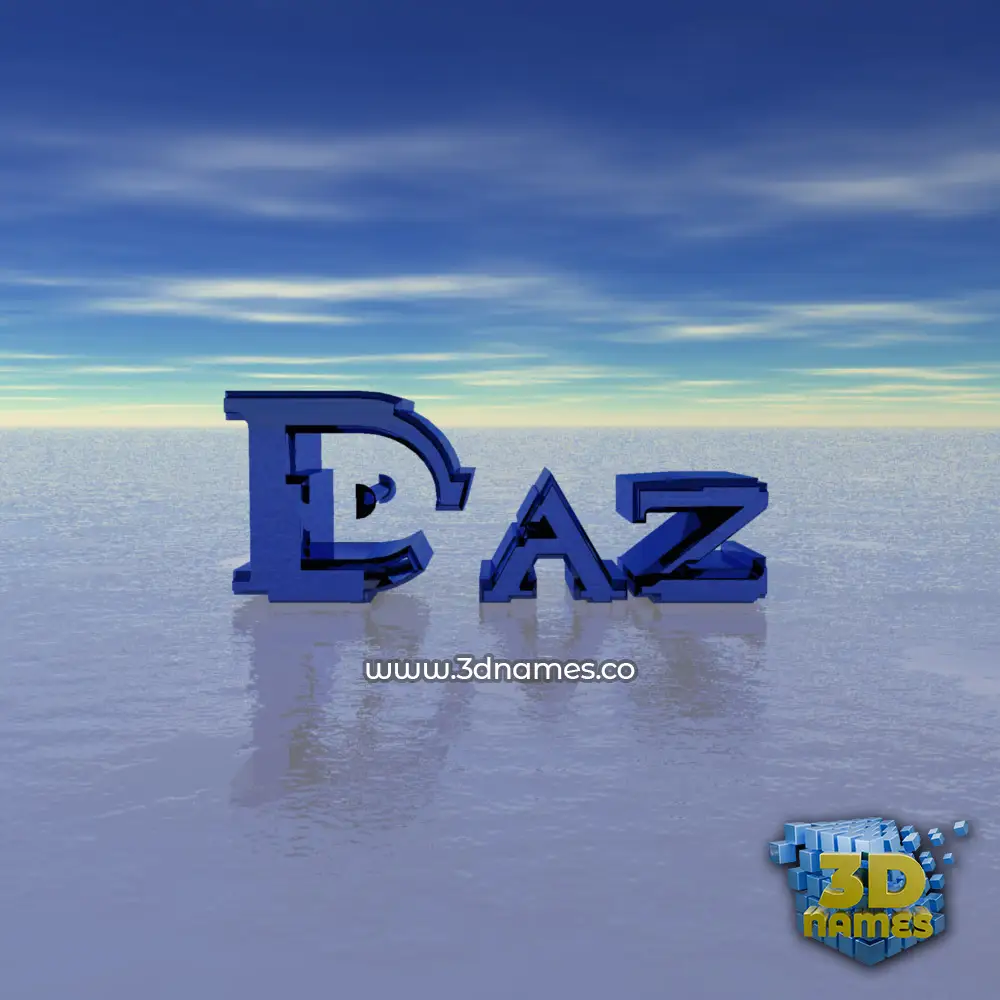 daz in Horizon style - 3D name wallpaper