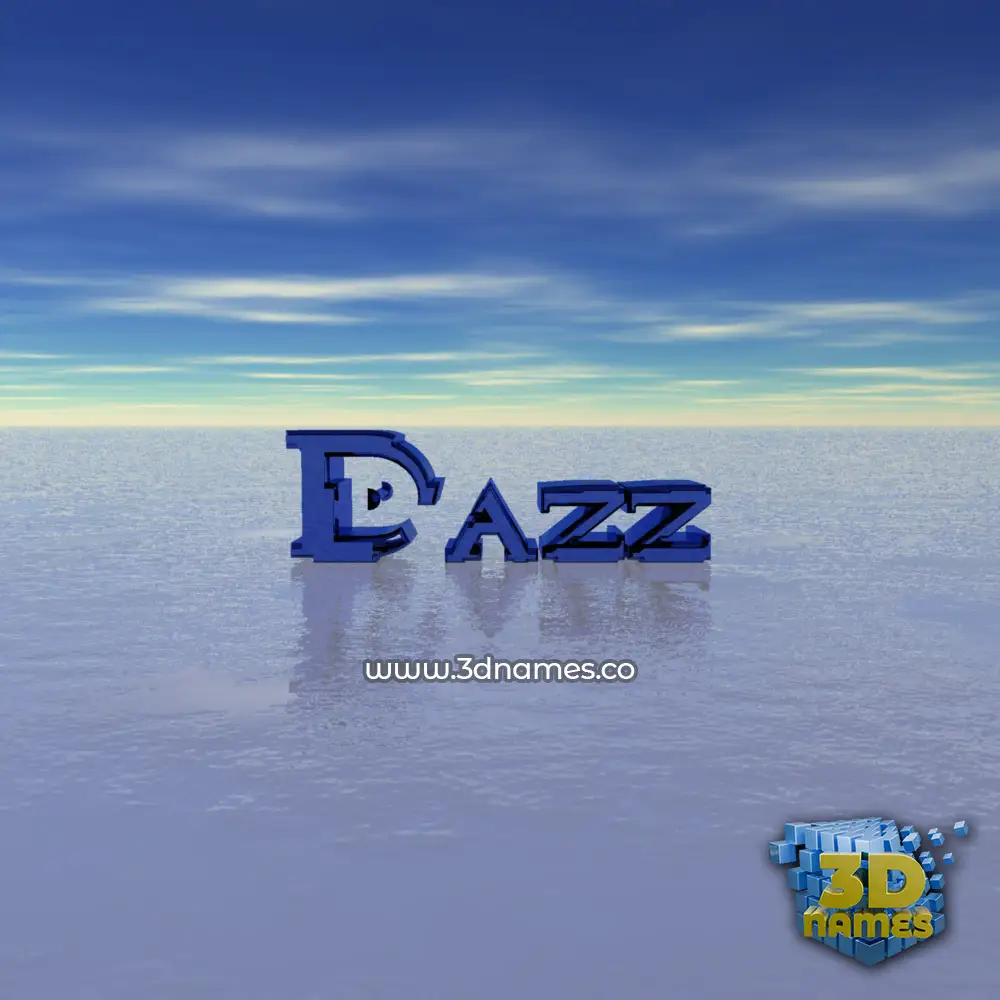 dazz in Horizon style - 3D name wallpaper