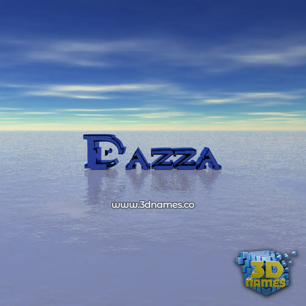 dazza in Horizon style - 3D name wallpaper