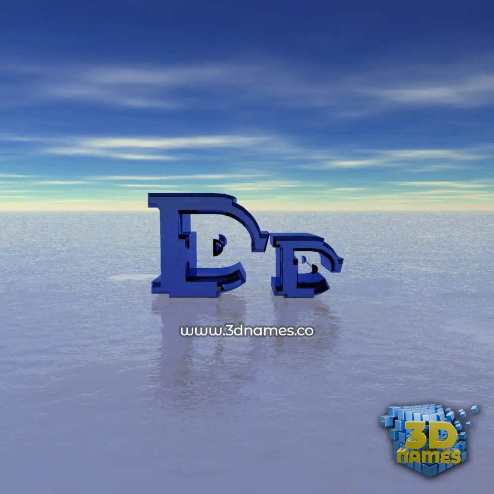 dd in Horizon style - 3D name wallpaper