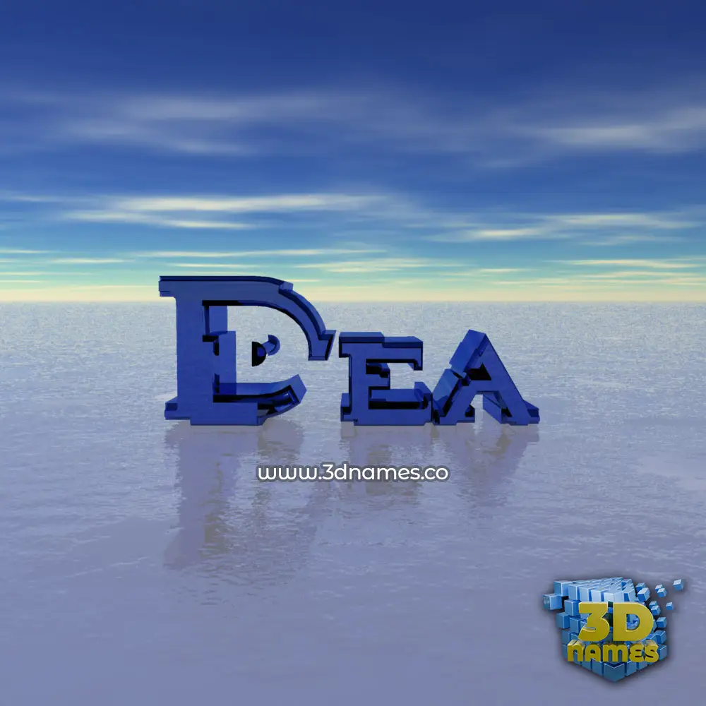 dea in Horizon style - 3D name wallpaper