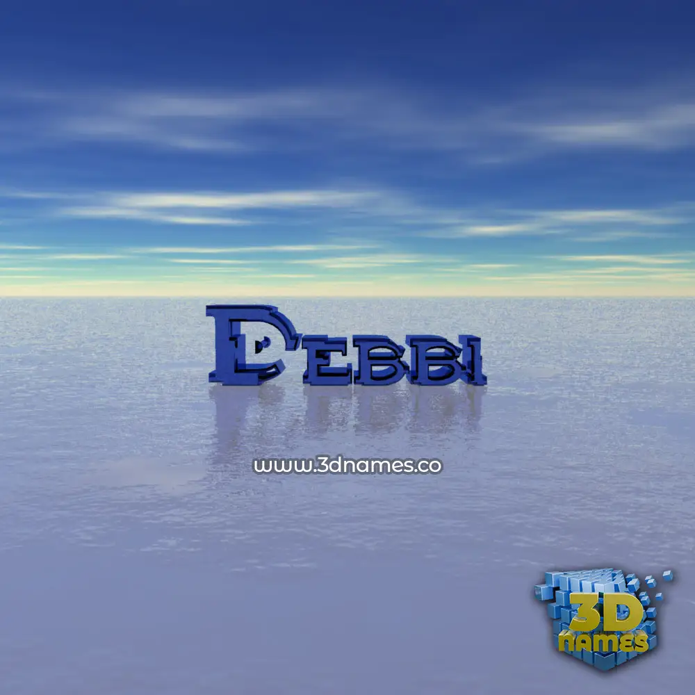 debbi in Horizon style - 3D name wallpaper