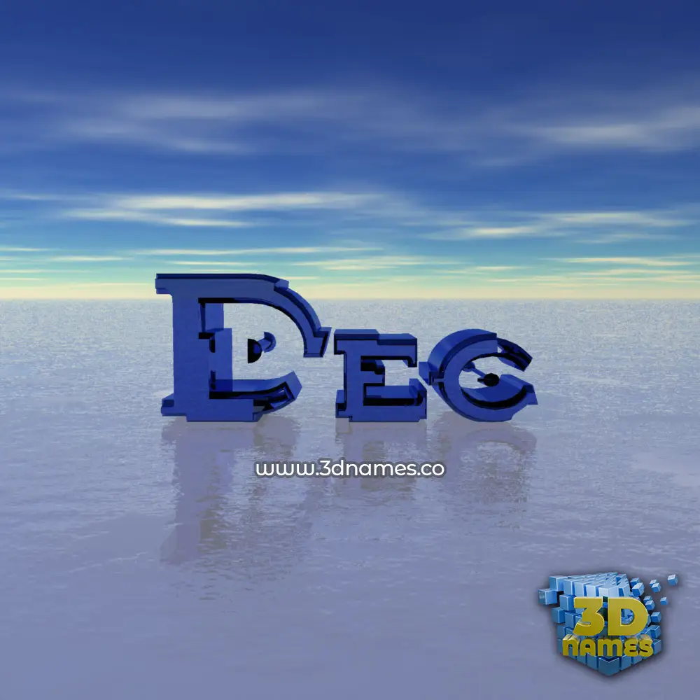 dec in Horizon style - 3D name wallpaper