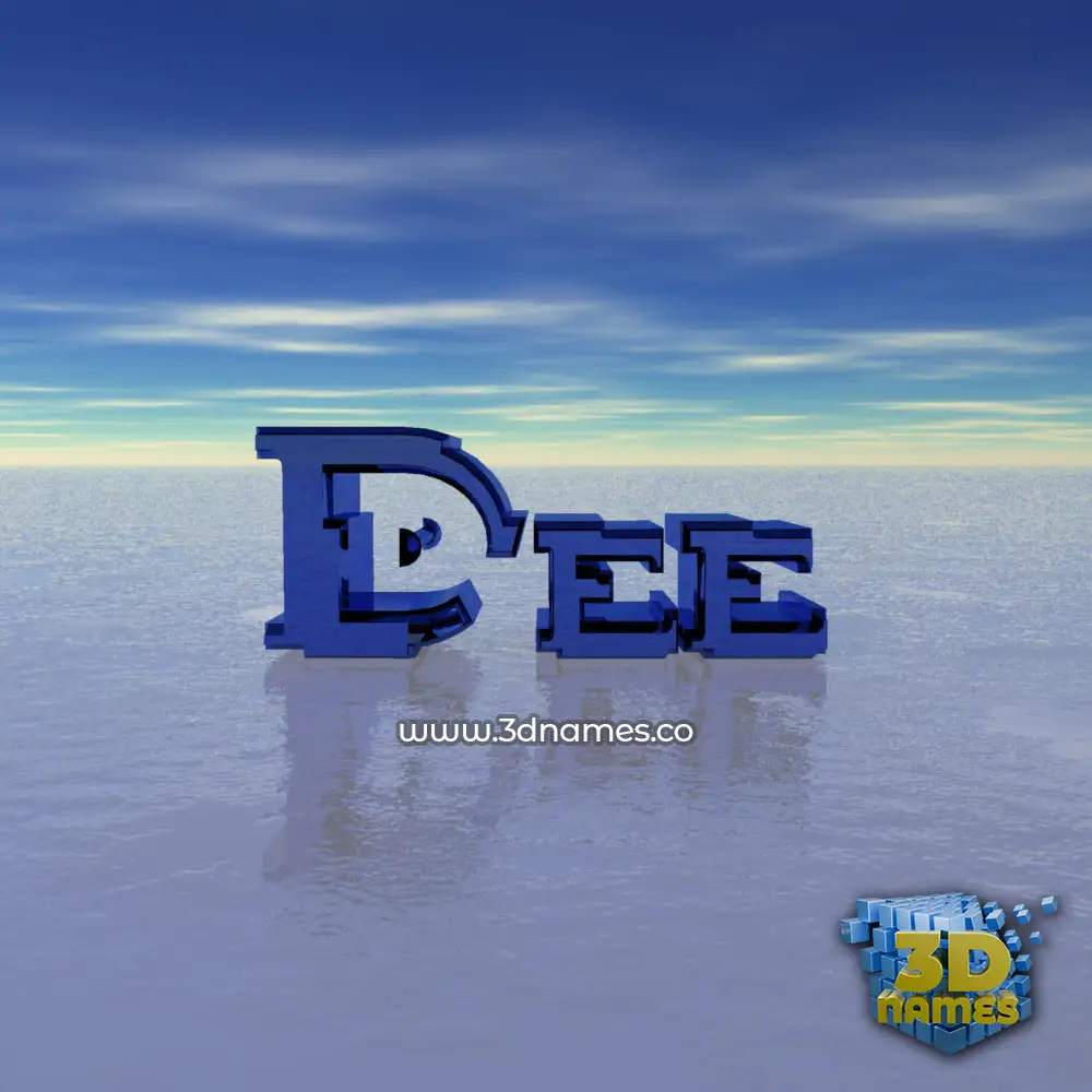 dee in Horizon style - 3D name wallpaper