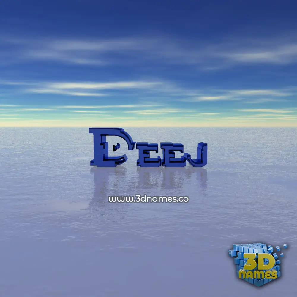deej in Horizon style - 3D name wallpaper