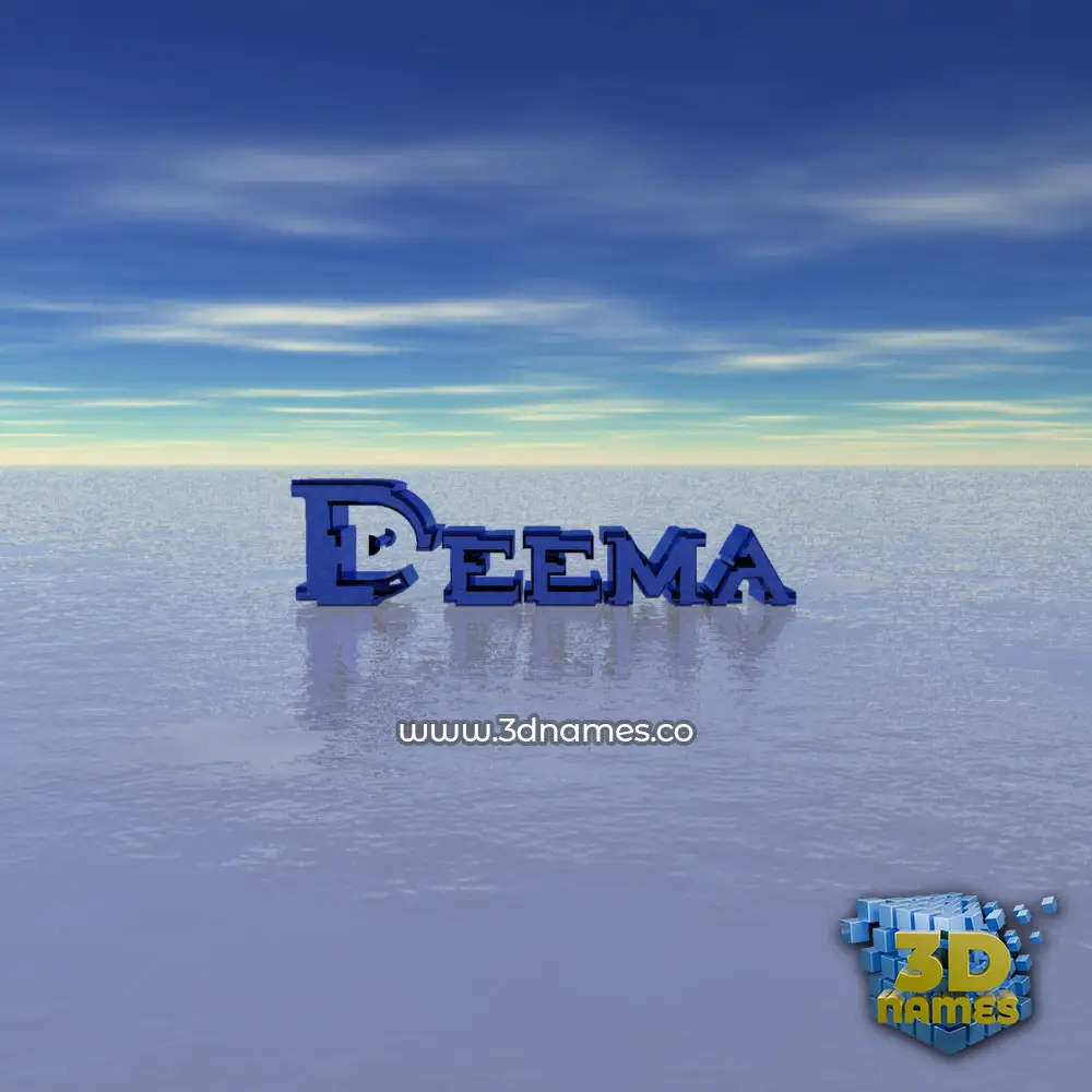 deema in Horizon style - 3D name wallpaper