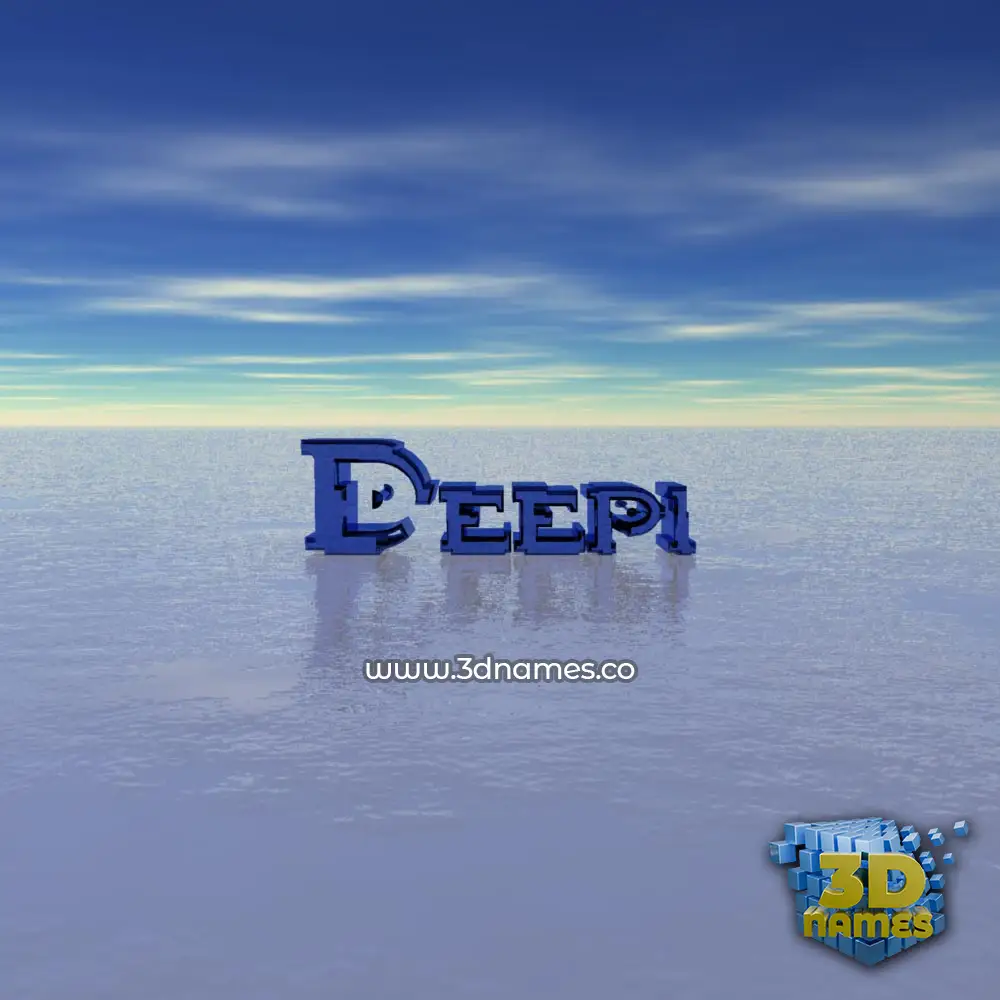 deepi in Horizon style - 3D name wallpaper
