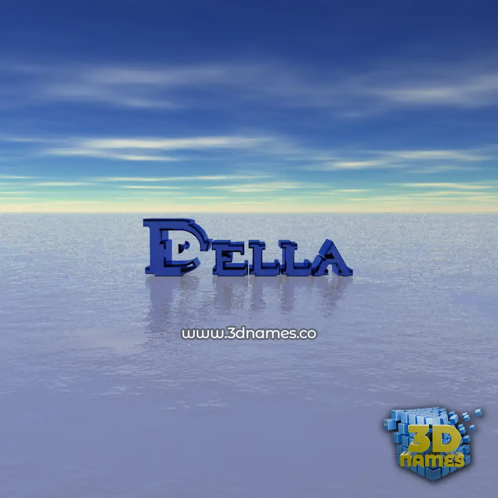 della in Horizon style - 3D name wallpaper