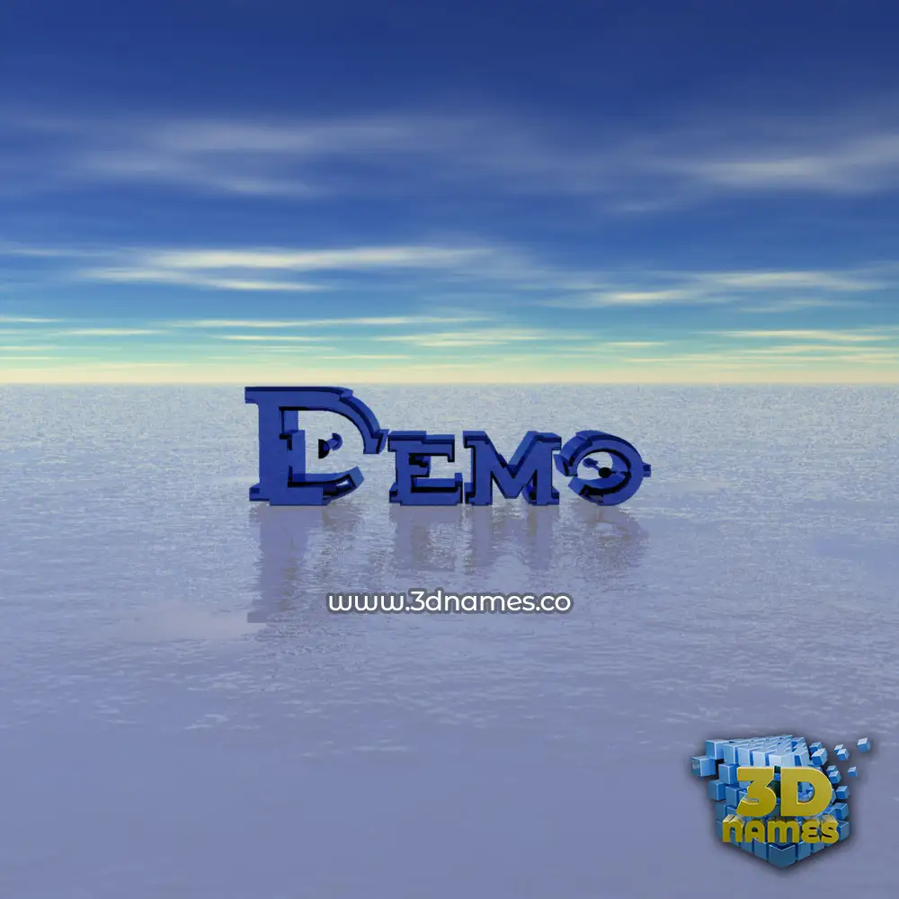 demo in Horizon style - 3D name wallpaper
