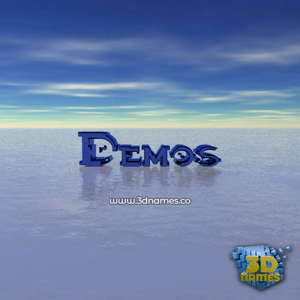 demos in Horizon style - 3D name wallpaper