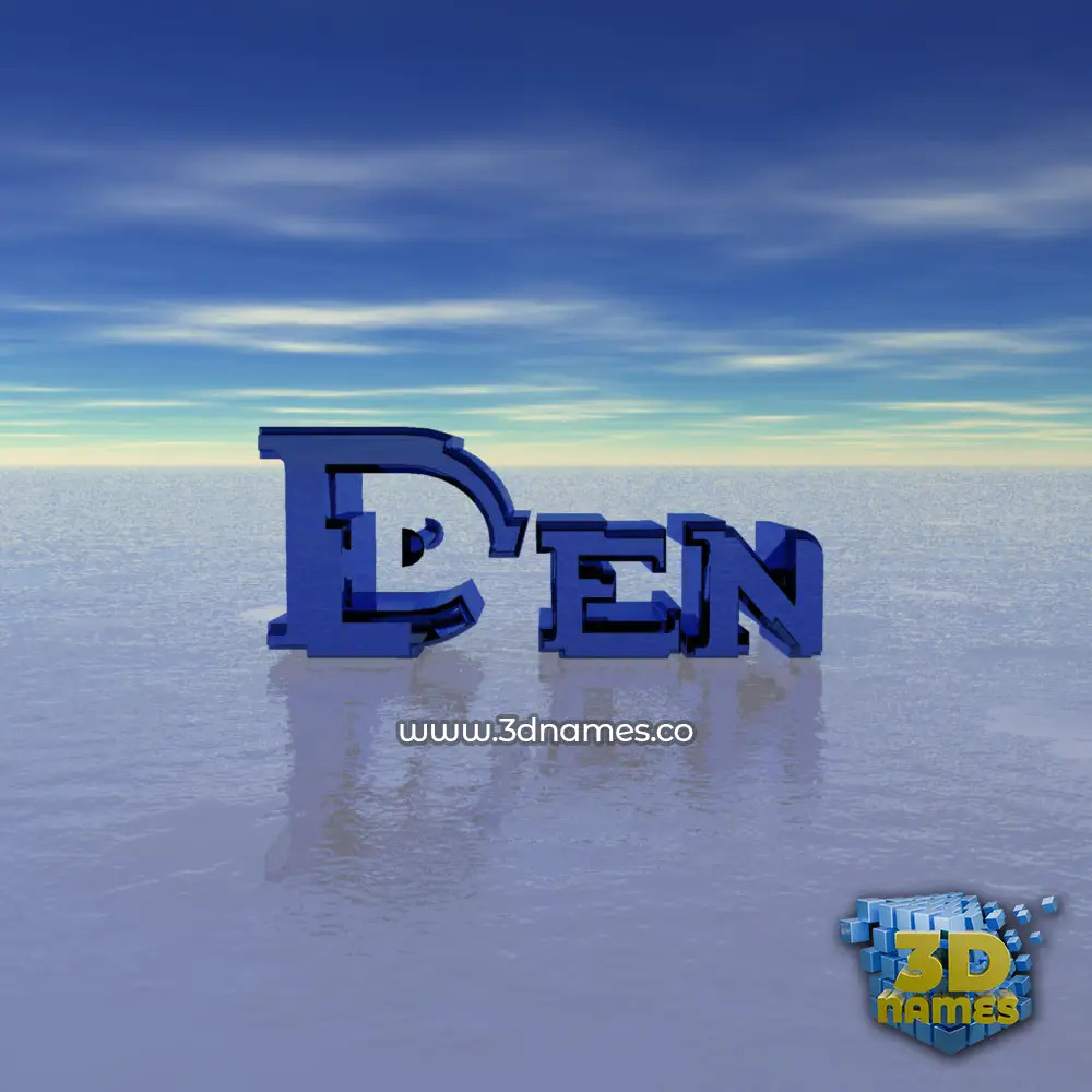 den in Horizon style - 3D name wallpaper