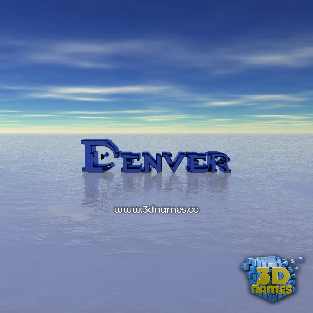denver in Horizon style - 3D name wallpaper