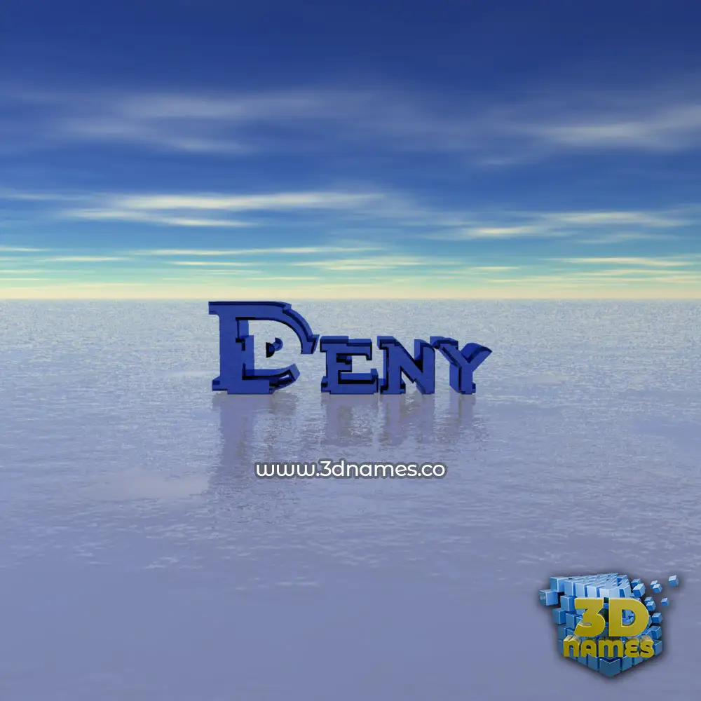 deny in Horizon style - 3D name wallpaper