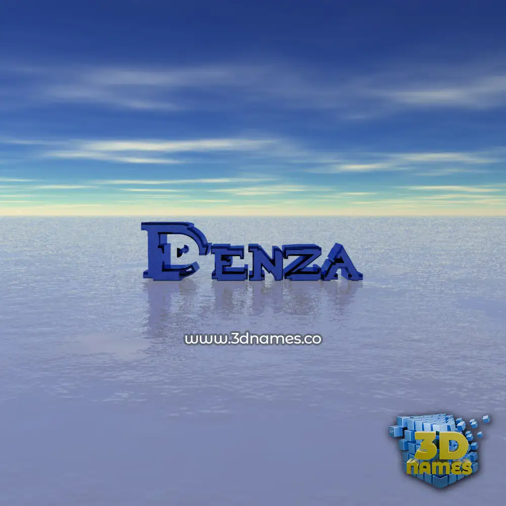 denza in Horizon style - 3D name wallpaper
