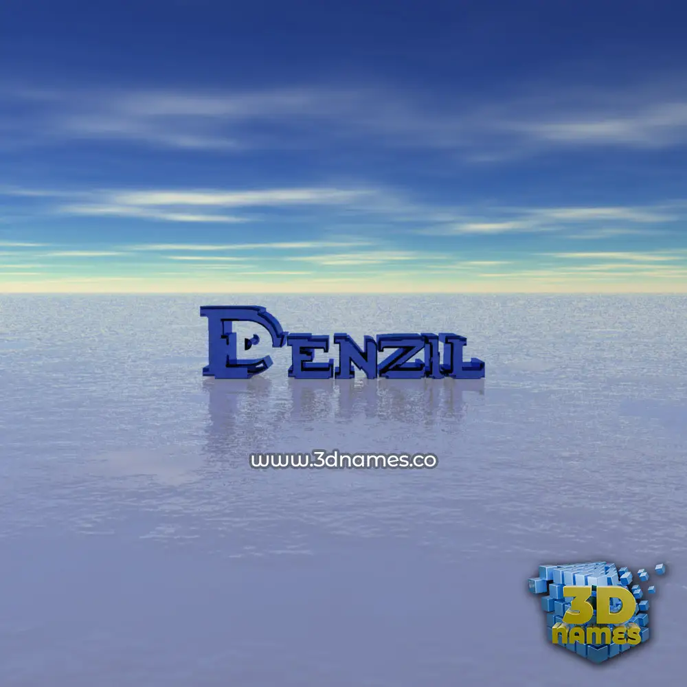 denzil in Horizon style - 3D name wallpaper