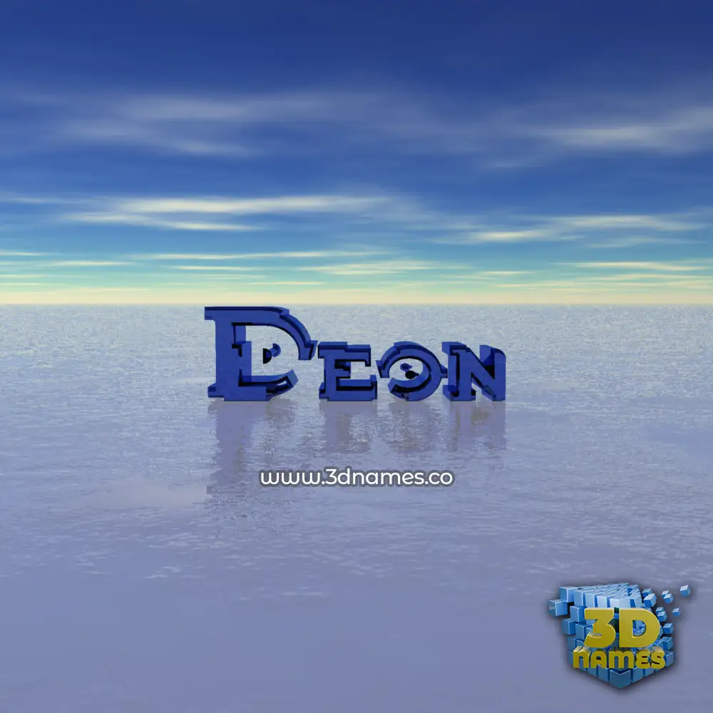 deon in Horizon style - 3D name wallpaper
