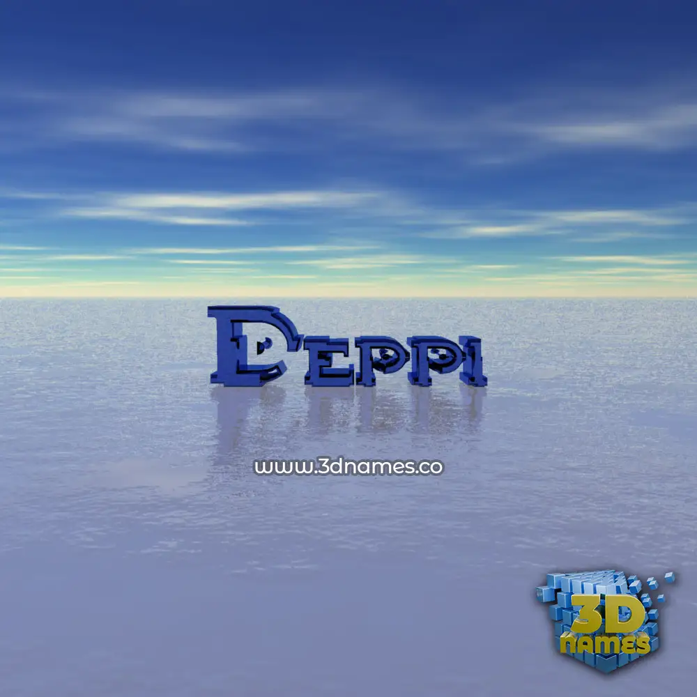 deppi in Horizon style - 3D name wallpaper