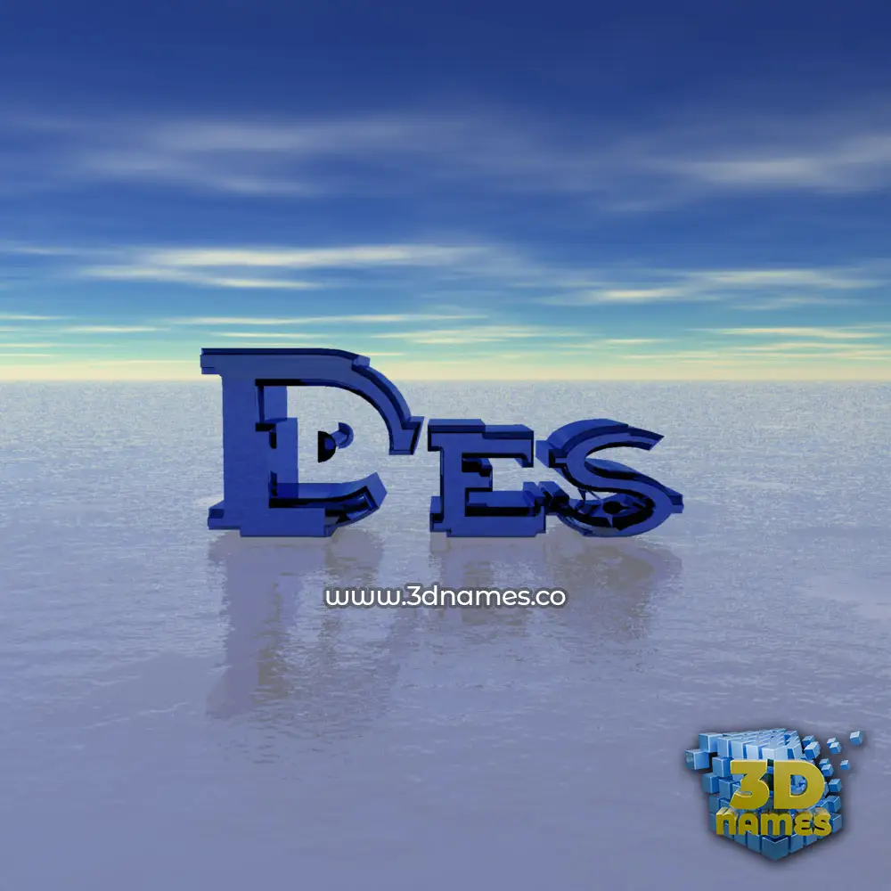 des in Horizon style - 3D name wallpaper