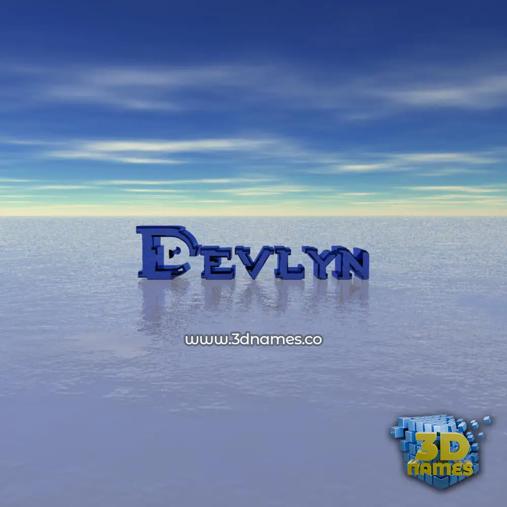 devlyn in Horizon style - 3D name wallpaper