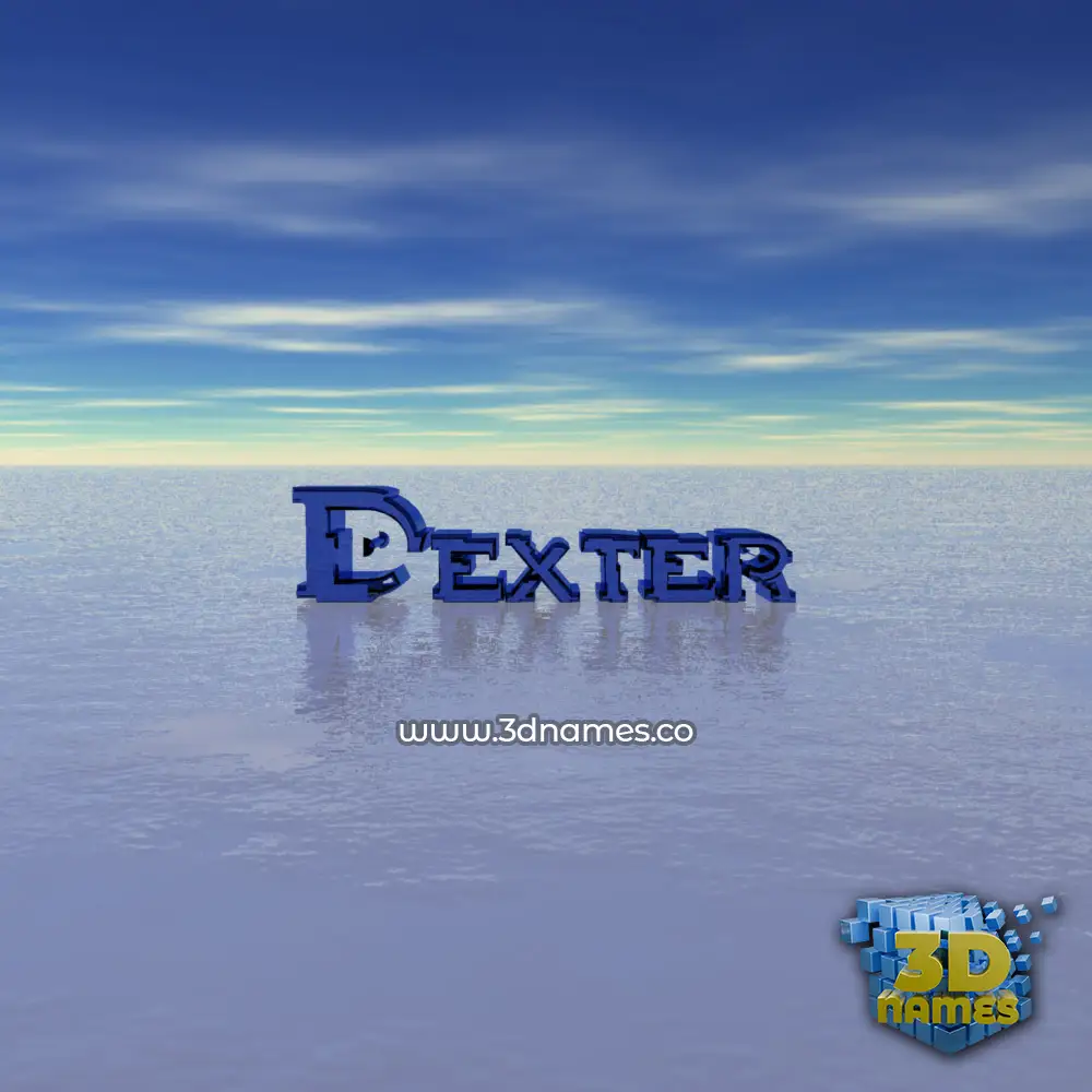 dexter in Horizon style - 3D name wallpaper